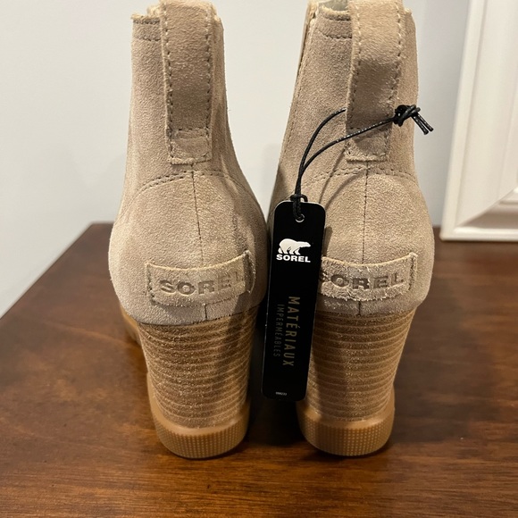 New Sorel Joan Uptown Chelsea Boot Women's Sandy Tan 1930921-251 - Picture 6 of 10